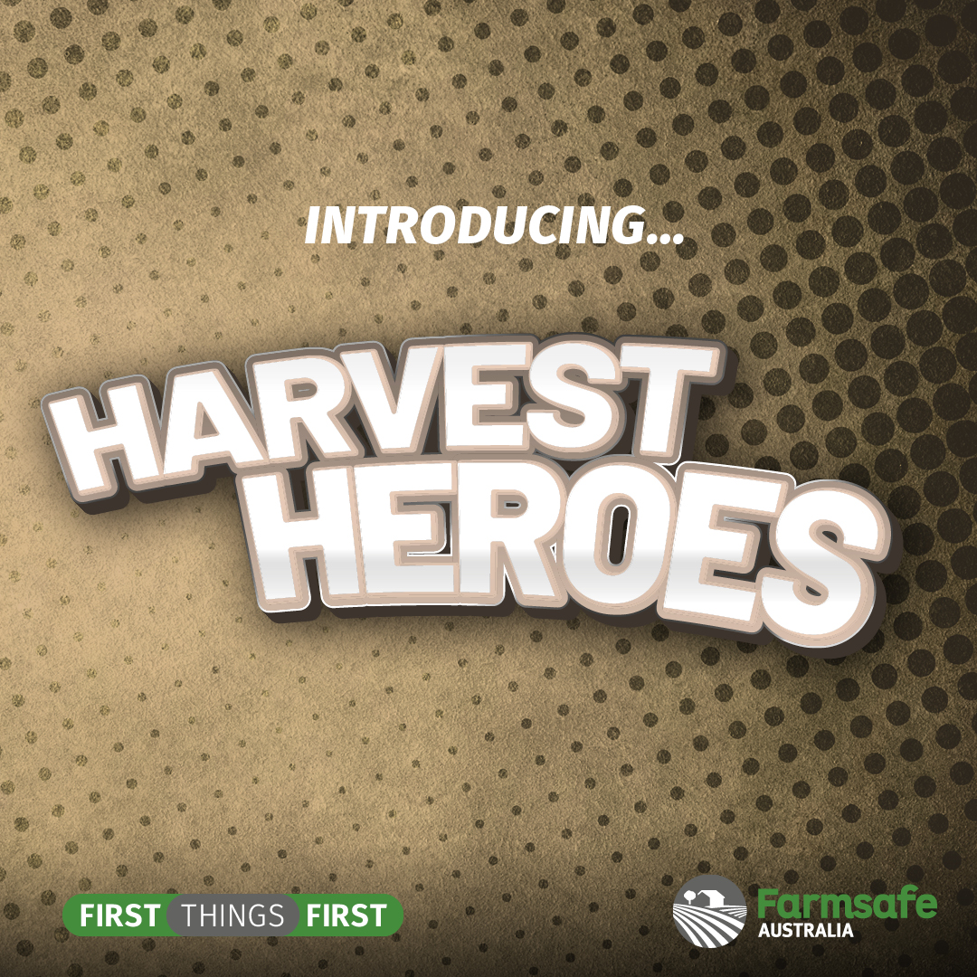 The #HarvestHeroes are a team of intrepid farmers who make sure everyone gets safely through the harvest season. They don’t wear capes, but that’s only because they would be a catch hazard. To learn more about the campaign, and our harvest heroes, head to farmsafe.org.au/a-practical-gu…