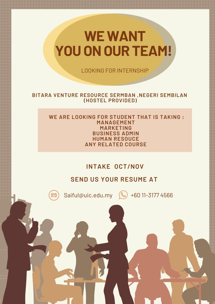 RobbieDexter's tweet photo. Hello semua .Tolong dulu bah share kasi siapa² yang belum dapat intern terutamanya yg ambil marketing,sales management . Kalau berminat boleh contact terus sama number yg terterah atau  boleh juga chat number saya

- 0196132028- https://t.co/X3cJQLN13M