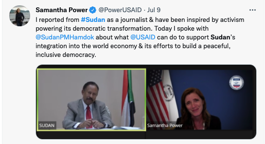 EthiopiaUnite1's tweet photo. What happened between @PowerUSAID visit to #Sudan and now❓
It is a quick shift from democratic transition to house arrest.
We #Ethiopians wish peace and stability to our #Sudanese brothers and sisters.
#PeaceinHoA
@AJEnglish
@BBCWorld
@ajamubaraka
@AnnGarrison
@afitz3105 https://t.co/PQLtX88Zts