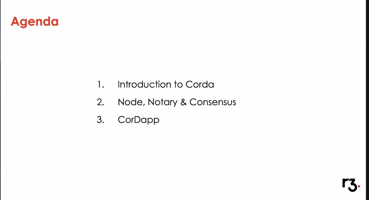 Now starting #Corda Technical Session in preparation for the Corda #developer certification! events.hubilo.com/r3APAC/register