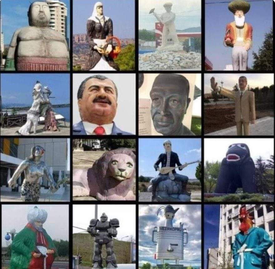 #MemleketinAsılDerdi bol bol heykelimsi şeyler yapmak ekonomi umurların da değil @nihatsirdar