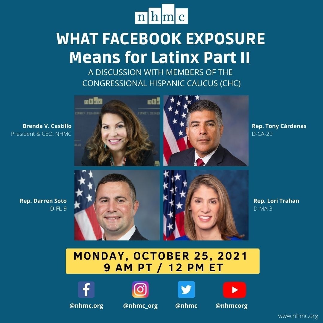 Today is our panel about @Facebook's blatant disregard of hate online and how it has affected the Latinx communities. It will be hosted by @bvcastillo11 and will have the <a href="/HispanicCaucus/">Congressional Hispanic Caucus</a> members: <a href="/RepCardenas/">Rep. Tony Cárdenas</a>, <a href="/RepLoriTrahan/">Lori Trahan</a>, &amp; <a href="/RepDarrenSoto/">Rep. Darren Soto</a>. Be sure to join us! #DeleteFacebook