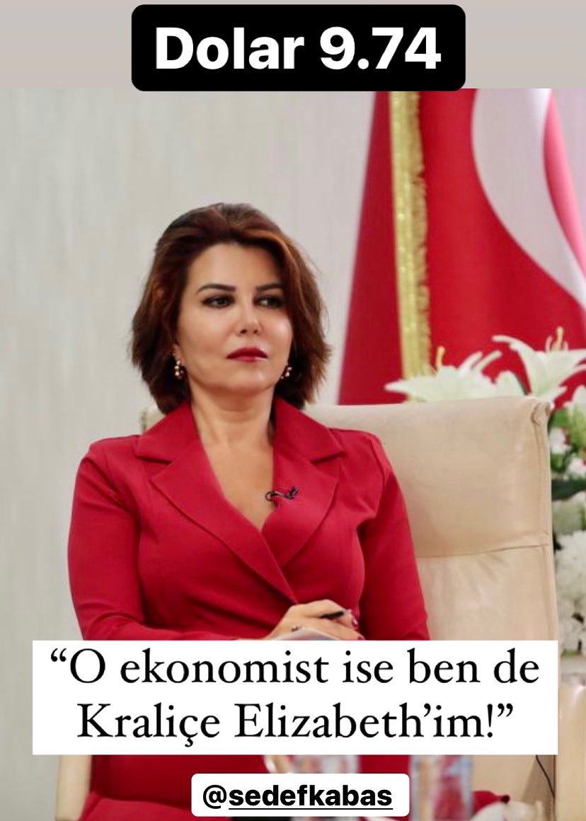 “O ekonomist ise ben de Kraliçe Elizabeth’im!”
Dolar 9.74 
#ErdoğanİSTİFA