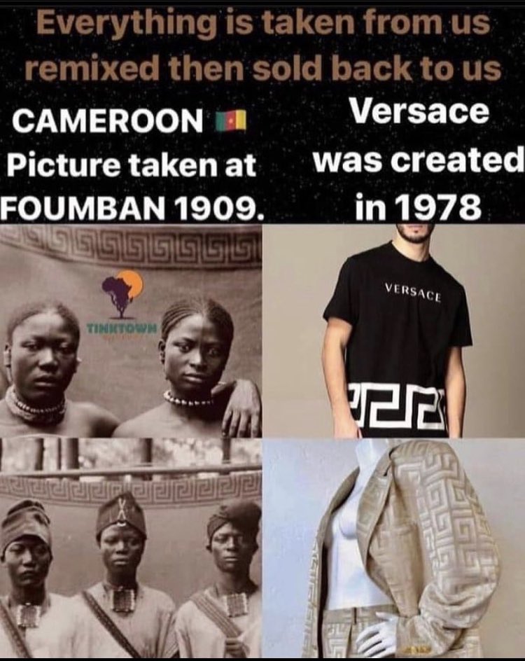 AncientNGR's tweet photo. Smh Versace owe us Africans reparations https://t.co/oqJy35aBT9