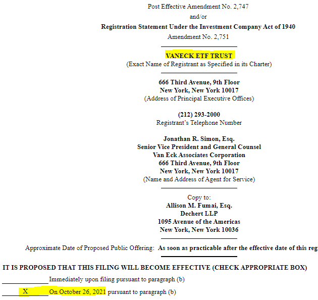 we are all set for Tuesday 🚀#BTC #XBTF Vaneck bitcoin strategy ETF launch date OCT 26th