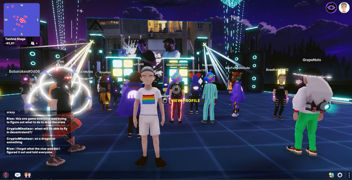 VonDG2's tweet photo. Decentraland metaverse party, a stepping stone to ready player one irl 😍 @decentraland 
#MetaverseFestival 
#MetaverseFestival 
#MetaverseFestival 

0xe77fa8734c5ee15d05e7f9c2e1c4ac610aec1df3 https://t.co/yr5HlPLVPX