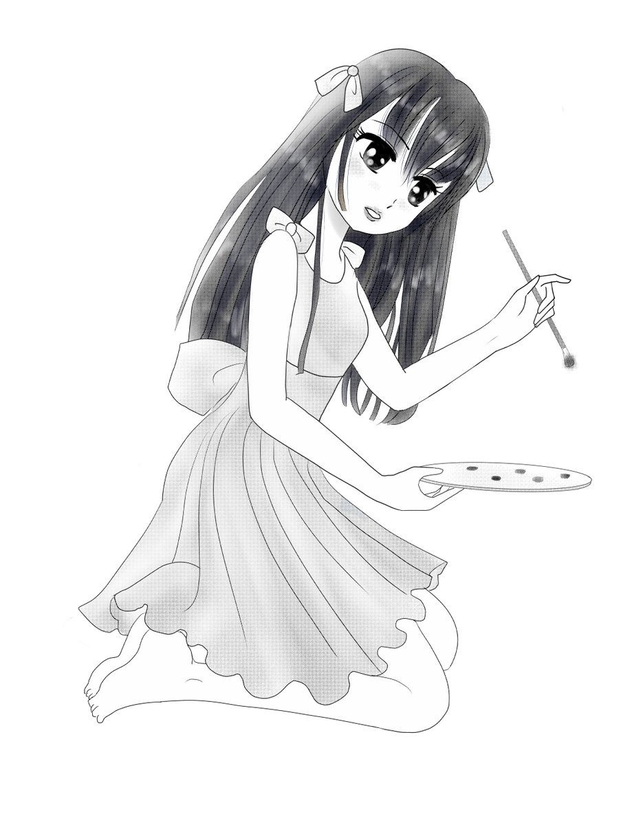 昨日描いた絵です(*'ω`*)
恋の魔法とおまじない690-8ラフ、682-1ペン入れ、イラストACさん素材ちびモブ会社員、旧誕生花3月13日アネモネ白黒化 