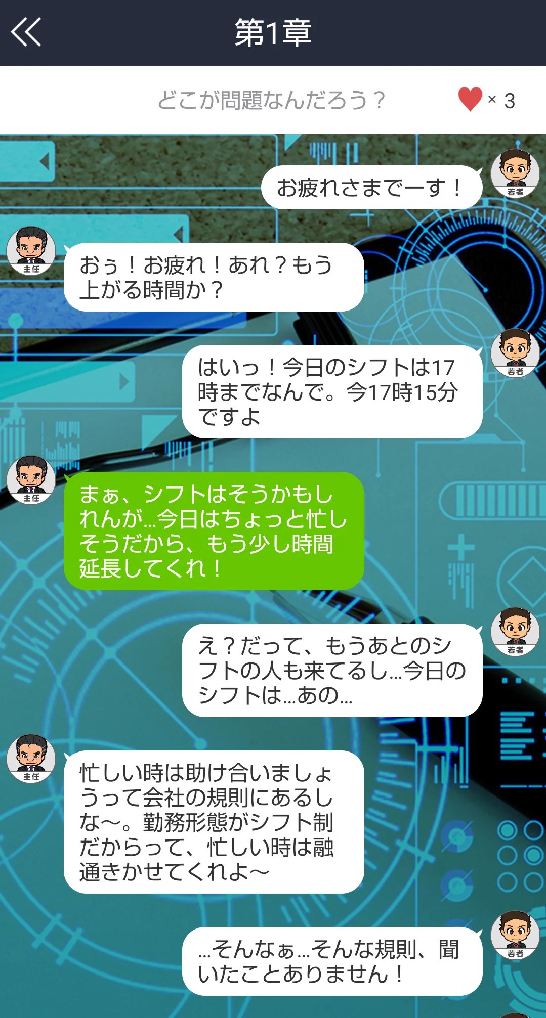 ブラック企業に潜入して？労働基準法違反を指摘していくゲームwww