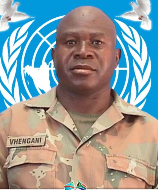 SANDF_ZA's tweet photo. SA National Defence Force Media Advisory || Sunday, 24 October 2021 || The SA National Defence Force to receive mortal remains of Private Fhatuwani Calvin Vhengani.

#SANDF
#DCCMediaLiaison
#JointOperationsDivision
#RIPSASoldier https://t.co/ZSI8X7KcV1