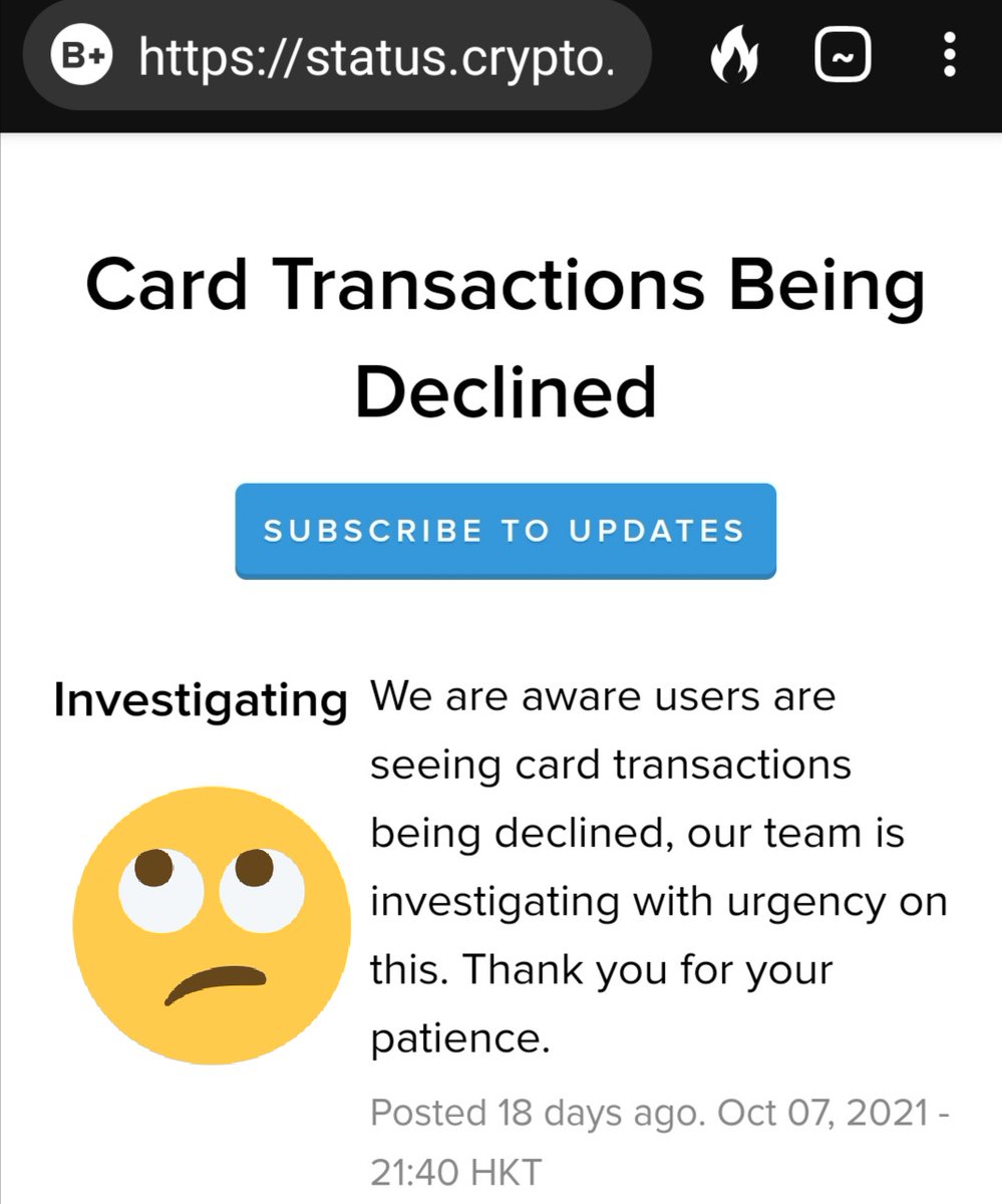 Cryptoformance_'s tweet photo. #CryptoCom card transactions rejected from Amazon USA for 16 days!!! Support team have been good but no solution.... Card works in other jurisdictions.
@cryptocomcs
@cryptocom
#CryptoComVisa $CRO $MCO https://t.co/WQgCVHqMEM
