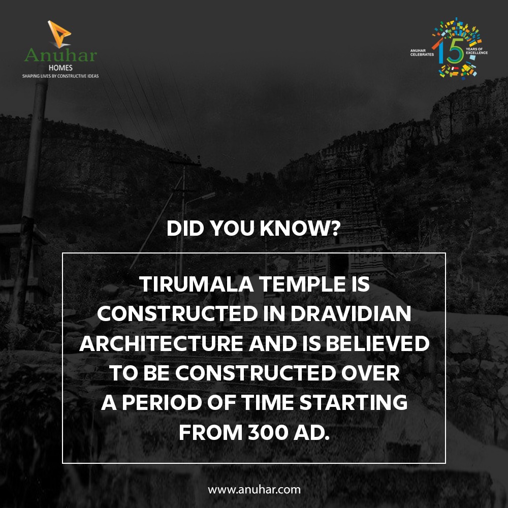 Anuharhome's tweet photo. The first temple at Tirumala Tirupati was built by King Thondaiman, Tamil ruler of the ancient Thondaimandalam. He is said to have built the original Gopuram (tower) and the Prakhara in the 8th century. 
#Ancient #Archietecture #Construction #Gopura #uniquebuilding #AnuharHomes https://t.co/3d71M9cBLx
