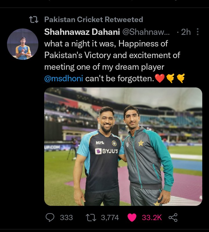 theni_shant's tweet photo. Some people will never understand this 🇮🇳❤️❤️🇵🇰
@BCCI @TheRealPCB #ThisIsSports https://t.co/wDIEmZ2YI1