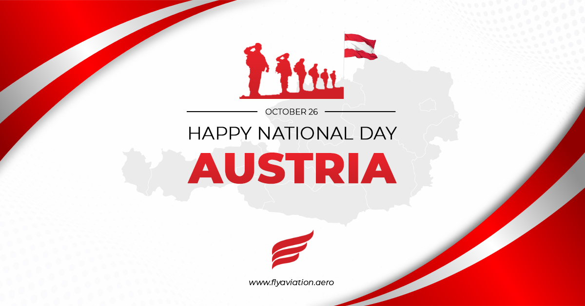 FlyAviationAero's tweet photo. #FlyAviation is wishing Austria a Happy National Day. 

Visit our website for Trip Support Services:
https://t.co/XQc1Eckzfe

Contact us at +971 569 95 95 95 or email us at Operations@flyaviation.aero

#austria #nationalday2021 #nationaldays #avgeek #avdaily #aviation https://t.co/ZesVPImXvO