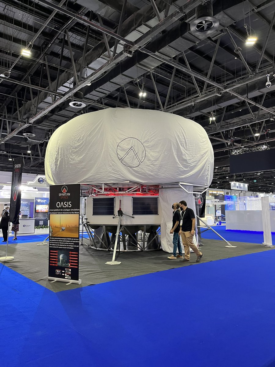 spaceexplore's tweet photo. #IAC2021 L’habitat lunaire de demain, ce sera peut-être #EuroHab de @Spartan__space et toute l’équipe de @p_weiss_spartan élaboré avec @airliquidegroup et le @CEA_Officiel https://t.co/dhc0tddVpV