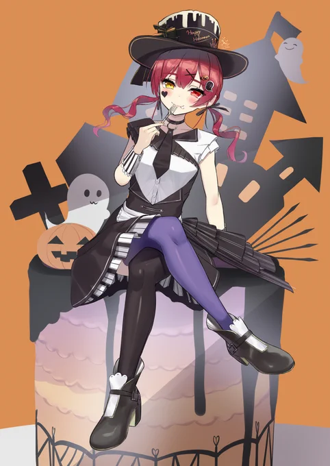 ハロウィンファミマリン船長がかわいすぎたので🏴‍☠️🎃
#マリンのお宝 
#ホロマート 
#ハッピーホロウィン 