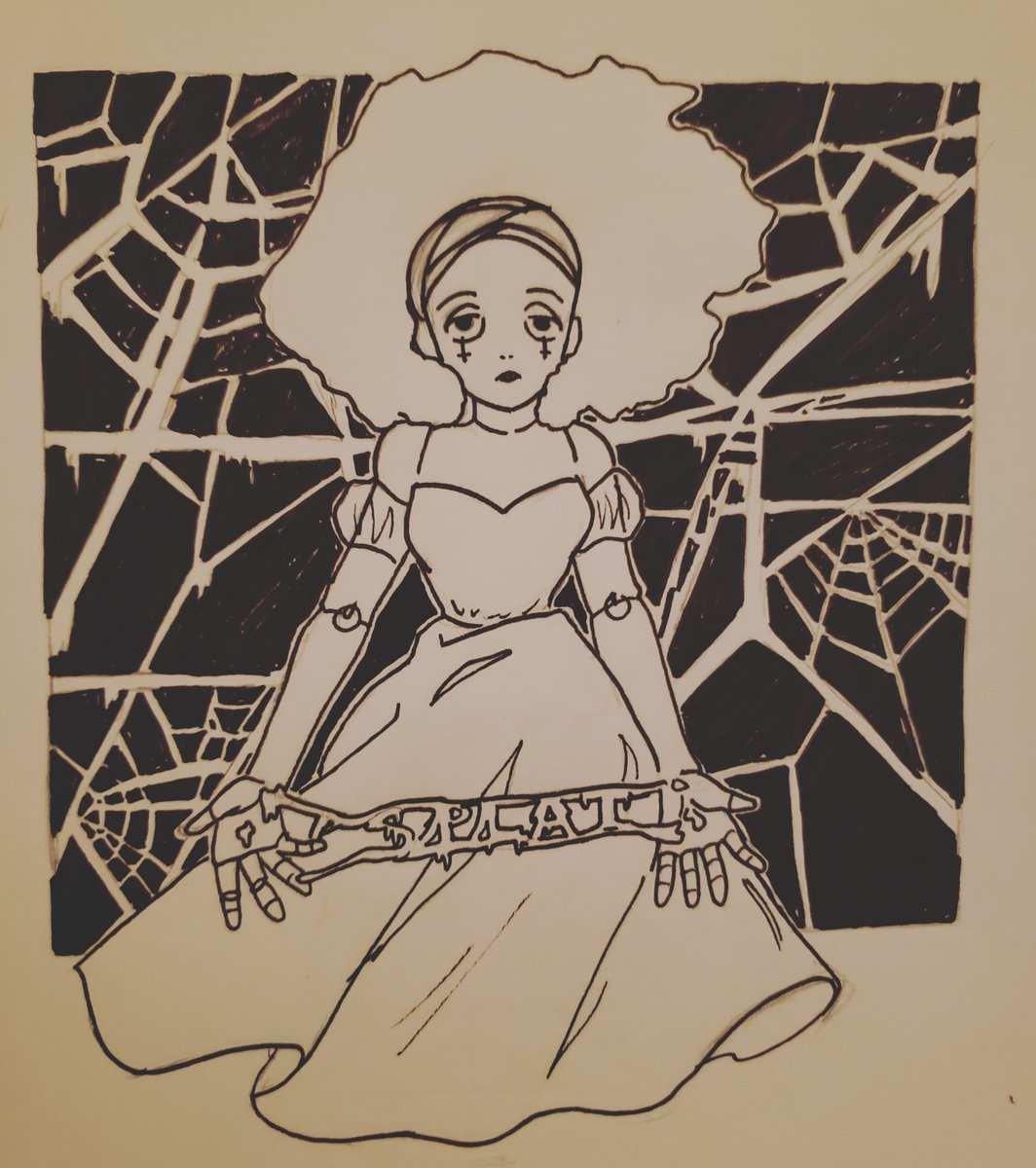 sailorpeanie's tweet photo. Day 25: Splat 

#inktober2021 #inktober #ink #doodle #splat #ihatetypography https://t.co/TMXSGfdS2x