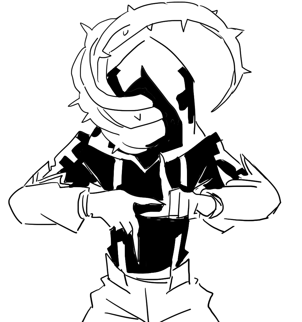 joining the #originalcharacter trend but its all b&w art i (think i) never posted here.