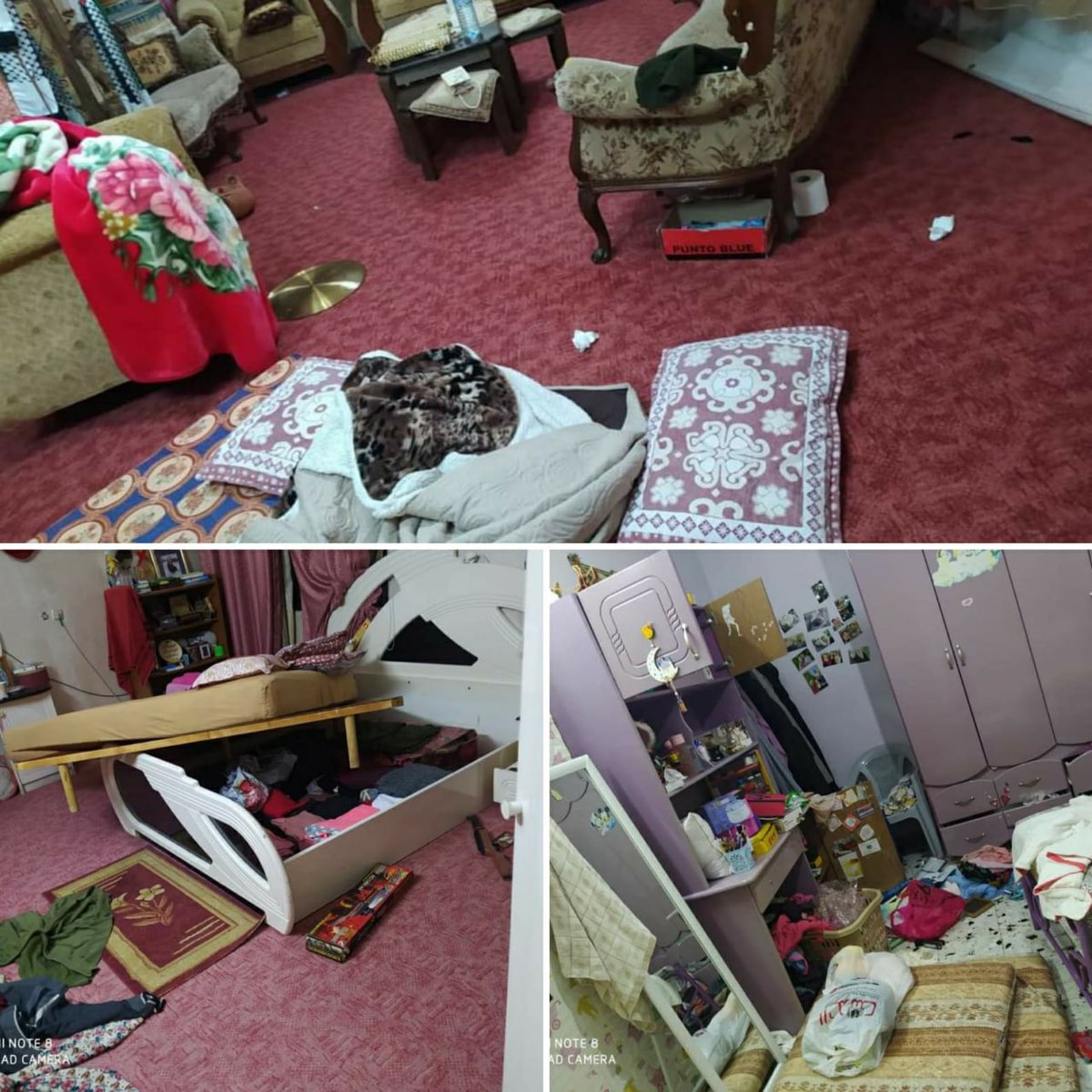 QudsNen's tweet photo. Last night, Israeli occupation soldiers left all of this destruction behind after raiding and sabotaging the house of Palestinian ex-prisoner Anas Hamarsheh in the town of Ya'bad, north of the occupied West Bank. According to his family, Anas was severely beaten up by soldiers. https://t.co/1xSeszKPKA