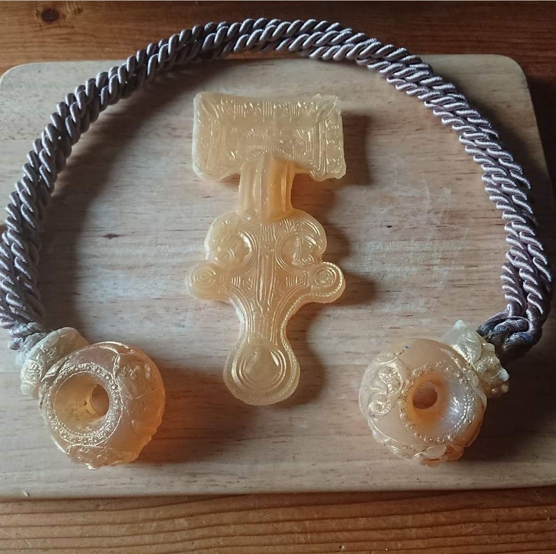 Tess_Machling's tweet photo. I've made torcs from lots of stuff over the years - here's just a few. 

Haribo, torc soap on a rope, chocolate.. and snow!! 😂 https://t.co/Mpmh0GFqIC