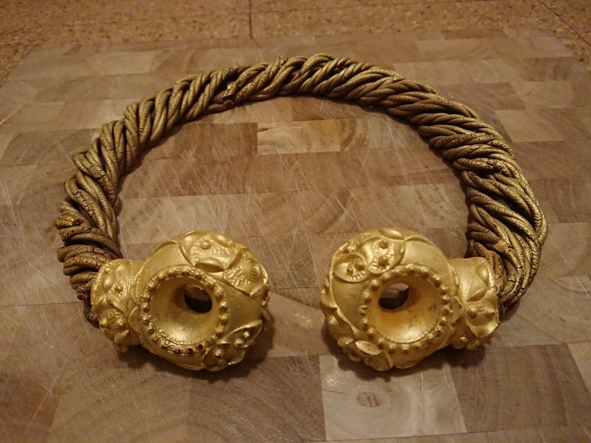 Tess_Machling's tweet photo. I've made torcs from lots of stuff over the years - here's just a few. 

Haribo, torc soap on a rope, chocolate.. and snow!! 😂 https://t.co/Mpmh0GFqIC