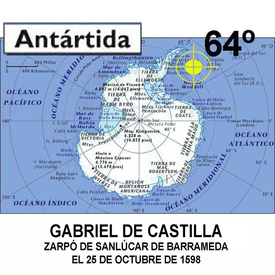 PuertadeAmerica's tweet photo. 25 de octubre de 1598, zarpa de Sanlúcar de Barrameda, la Flota  del General Sancho Pardo Osorio, en esta flota embarcaría, Gabriel de Castilla, el insigne descubridor de la Antártida. https://t.co/N9POZgaODT