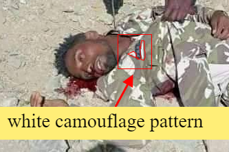 EthioCyberia's tweet photo. 🚨FAKE NEWS ALERT🚨
⚠️WARNING⚠️GRAPHIC⚠️IMAGE⚠️

#TPLF social media have been circulating graphic images implying an #ENDF soldier killed a #TPLF PoW.

This is #FakeNews. Despite similarity in facial features, the camouflage patterns are different. 

#TPLF always lies!!! https://t.co/6dcF69J3oS