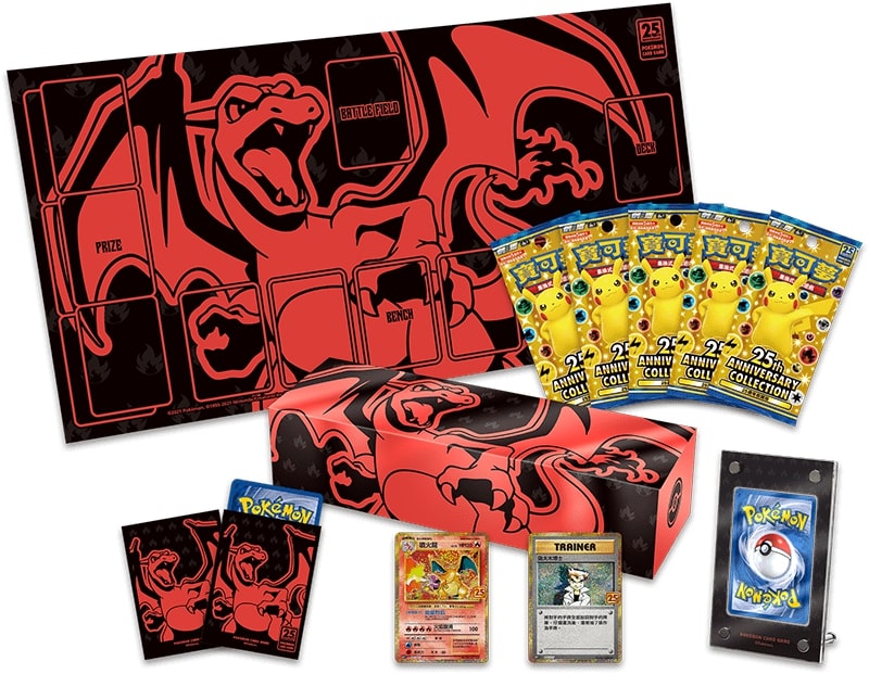 PokeGuardian's tweet photo. Pokemon Hong Kong / Taiwan has revealed the 25th Anniversary Special - Premium Collection Box. Bundles of 
Umbreon / Charizard and Blastoise / Rayquaza

Will release on November 11 and December 17, 2021 and costs 455 Yuan. 

Gardevoir / Venusaur released last week

#PokemonTCG https://t.co/vE7yvjL5xr