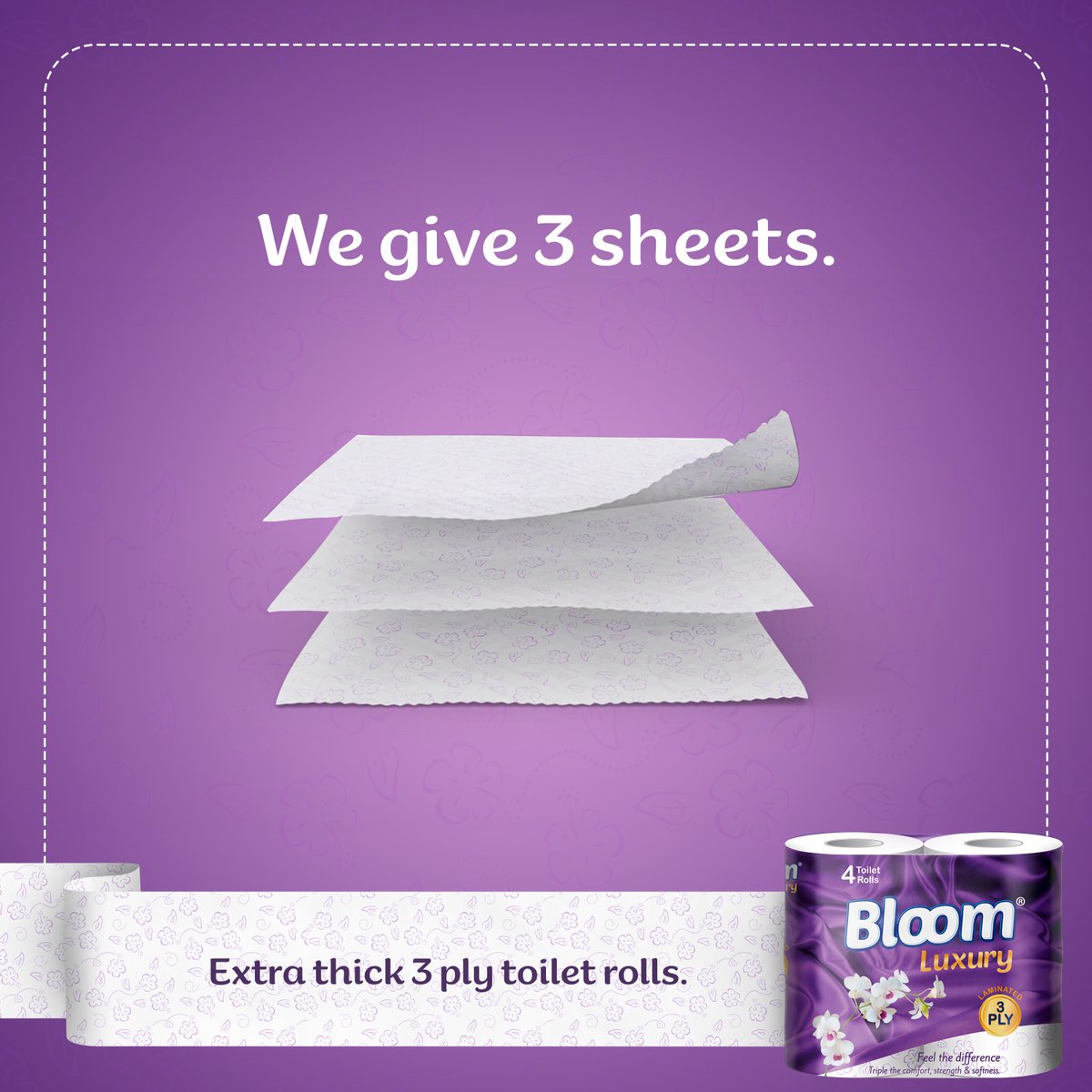BloomTissue's tweet photo. Thankyou for all those who give two sheets about us. We have gift for you; a 3rd sheet. Thankyou!
#BloomTissue #Excellence https://t.co/E9tRvQWjJm