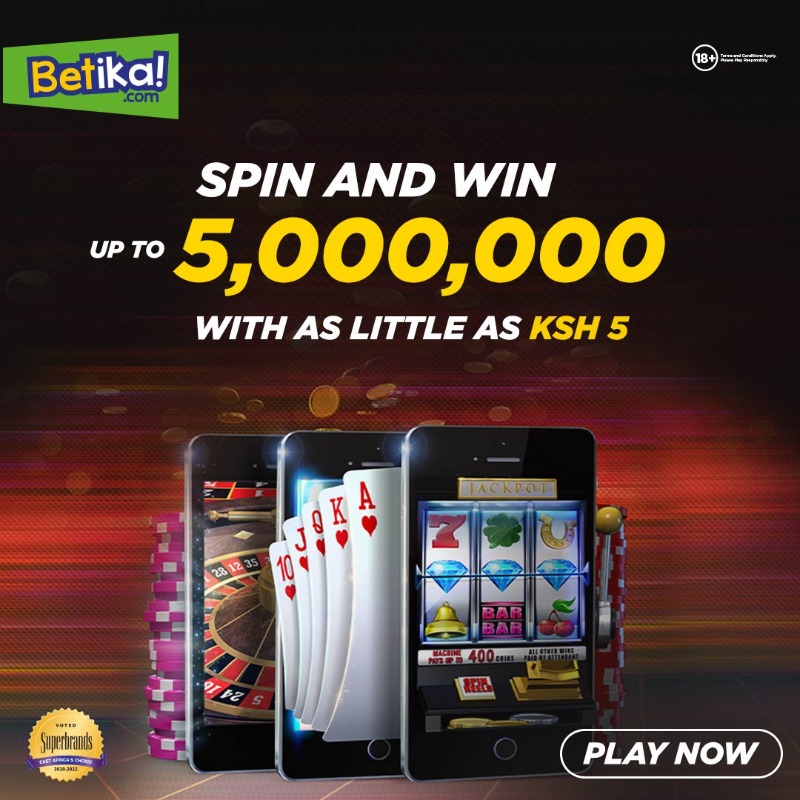 betikaKe's tweet photo. Play the best: Slots, Live, Table games.... You name it, we got it!😎

Be the next MILLIONAIRE in Seconds of playing Betika Casino games with as low as 5 BOB only 🤯

Do not miss out! #PataMoreNaBetika #JukwaaLaMabingwa