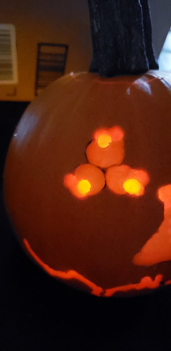 𝕁𝕠𝕤𝕖𝕡𝕙 Mastron (@ohyeahlasers) on Twitter photo My <a href="/UMich/">University of Michigan</a> <a href="/MichiganChem/">Michigan Chemistry</a> Pumpkin Decorating Contest submission: a Chemistry Pumpkin carved in high relief. The right eye is a cyclopropane, the left eye is a reaction arrow with a delta (meaning heat), the nose is an erlenmeyer flask, and the mouth is a peptide. My <a href="/UMich/">University of Michigan</a> <a href="/MichiganChem/">Michigan Chemistry</a> Pumpkin Decorating Contest submission: a Chemistry Pumpkin carved in high relief. The right eye is a cyclopropane, the left eye is a reaction arrow with a delta (meaning heat), the nose is an erlenmeyer flask, and the mouth is a peptide.