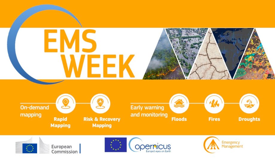 EU_JRC's tweet photo. Interested in risk & emergency management of natural disasters & crisis situations?
The #CEMSWeek kicks off at 9:00 CET today – day 1 & 5 are open to all via web streaming, tune in 🎥 https://t.co/4wrmeGp6U9 @CopernicusEMS https://t.co/phTmcVKrHg