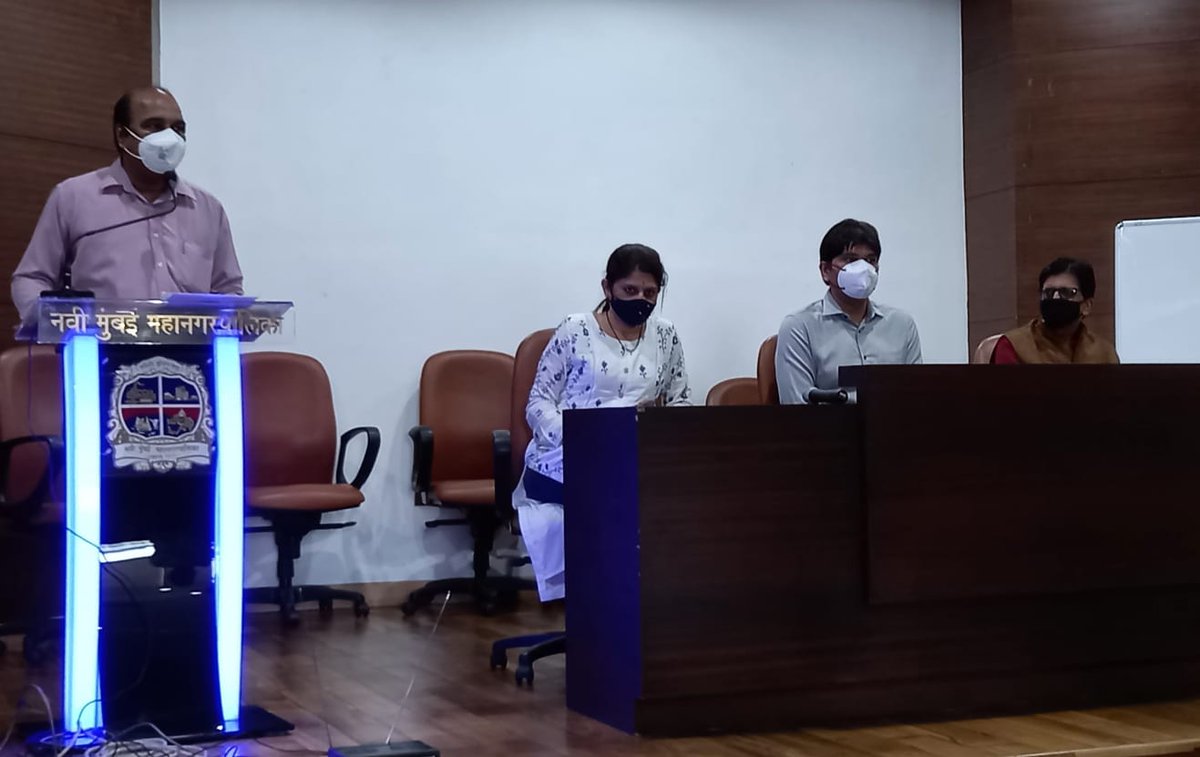 TM_TheMetro's tweet photo. #Just_In #NaviMumbai #JournalistsWorkshop

One Day English Language Workshop Under at @NMMC For City Scribes

Journalists of Navi Mumbai are attending a workshop organised at NMMC HQ. The workshop is enlightening journalists on how to do reportage in English language. https://t.co/kISSiDzZIN