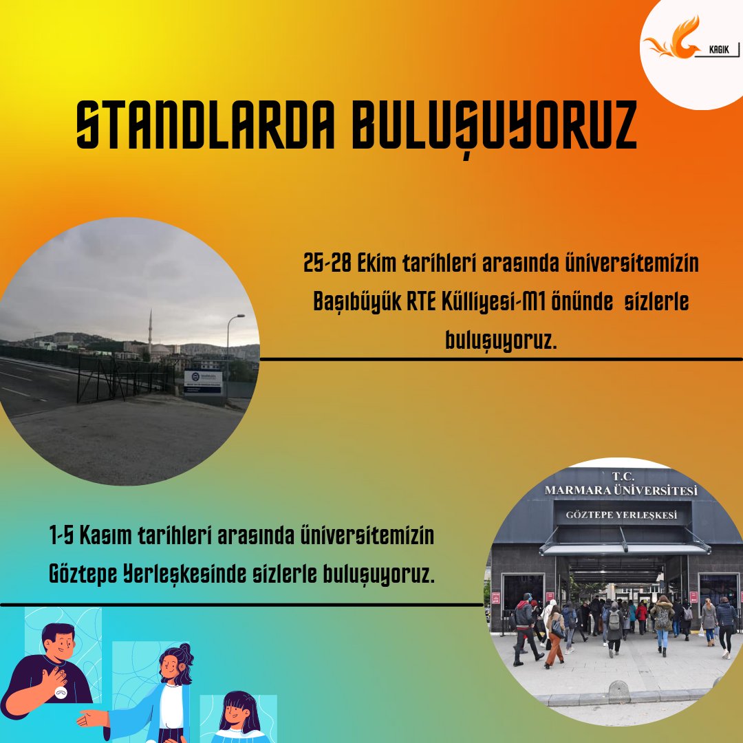 Standlarda buluşuyoruz 🚀
Yeni eğitim öğretim dönemimizde siz yeni üyelerimizi ve yeni ekip arkadaşlarımızı sabırsızlıkla bekliyoruz.🤗🤗
#kagik #marmarakagik #marmarakgk #kariyer #girişimcilik #gelişim #girişim #marmaraüniversitesi #ekip #üye #keşfet #bekleriz #beklenenbuluşma