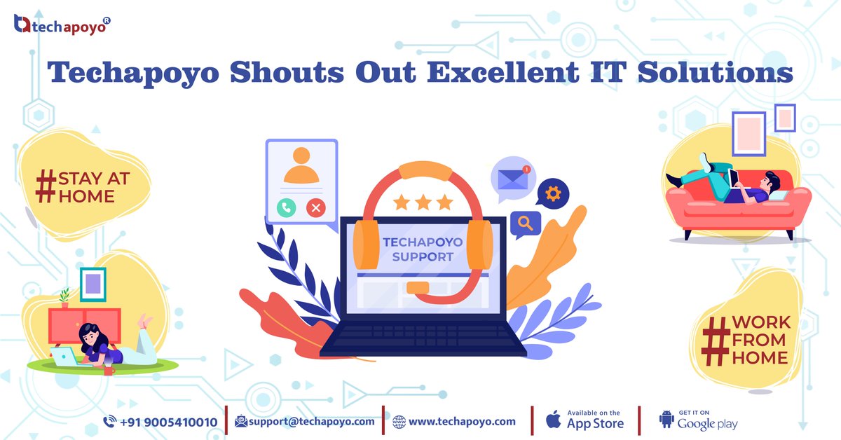 techApoyo's tweet photo. Our lives are incomplete without IT assistance especially with Work From Home setup. That's why Techapoyo brings the best IT solutions to ensure uninterrupted workflow at your end. Know more!
Download App https://t.co/USZx64Zm7v
#support #techapoyo #stayathome #WorkFromHomeJobs https://t.co/Ft1DOOGrWx