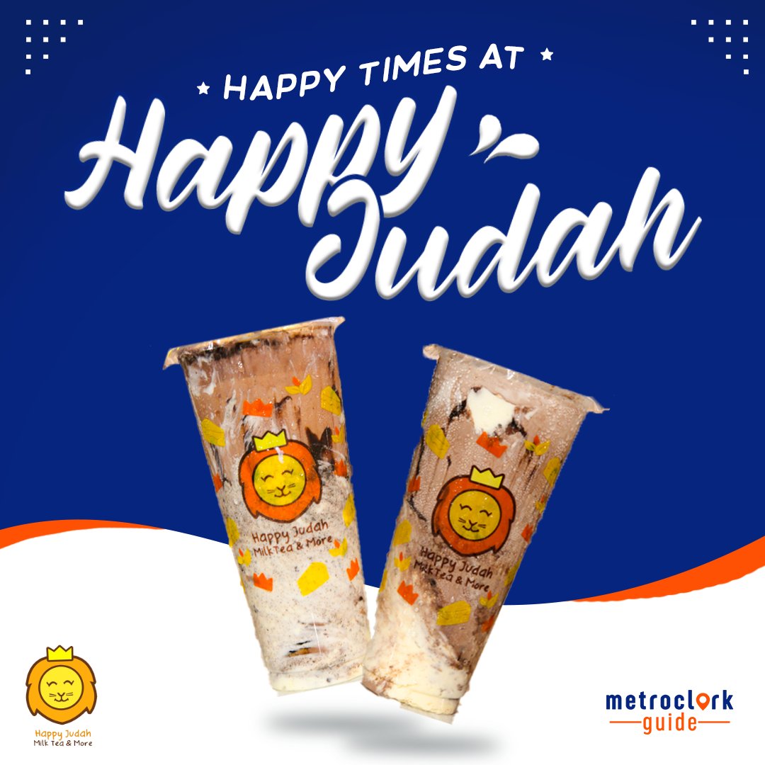 metroclarkguide's tweet photo. If you’re happy 😊 and you know it, grab a cup of Happy Judah!

With so many flavors on the menu, you can ask your friends and family to try one of them!  

📍 The Shoppes at The Infinity Business Center
Francisco Nepomuceno Drive, Pulung Maragul Angeles City
📞09686970317 https://t.co/WtuYADcBll