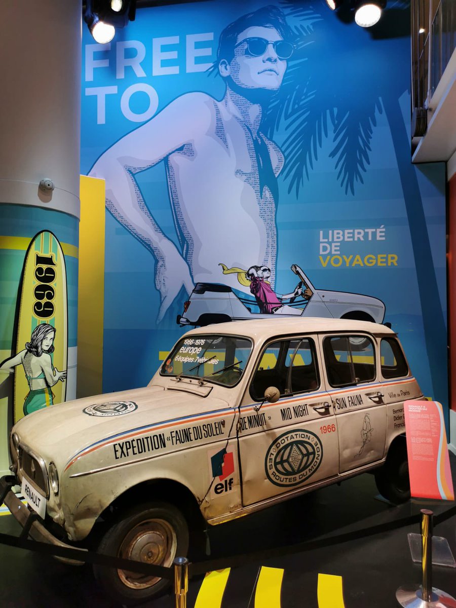 Cinq nouvelles #Renault #4L ont pris place à L’<a href="/AtelierRenault/">L'Atelier Renault</a> pour l’expo « Festival 4L » qui célèbre les 60 ans de cette icône. Courez-y ! 
#60ans4L #Renault4L