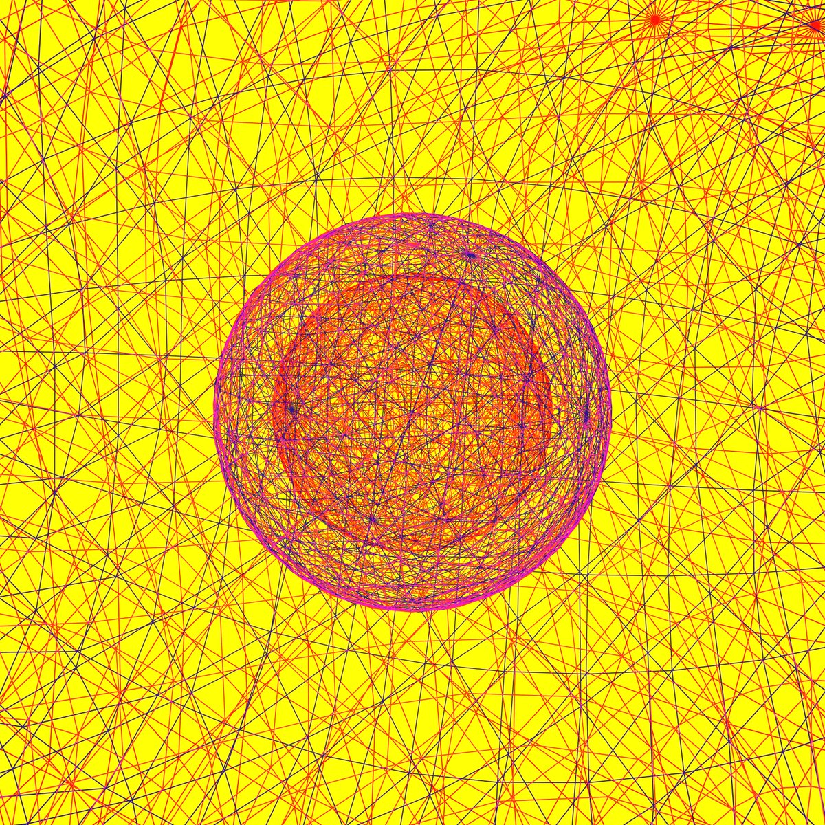 cryptoforma's tweet photo. Four suns are now warming our heart ☀️☀️☀️☀️ It was very hot yesterday #SunSignals by @kevinabosch are insane!

#cryptoforma #generative #creativecoding #genartclub https://t.co/IDUzZObbYn
