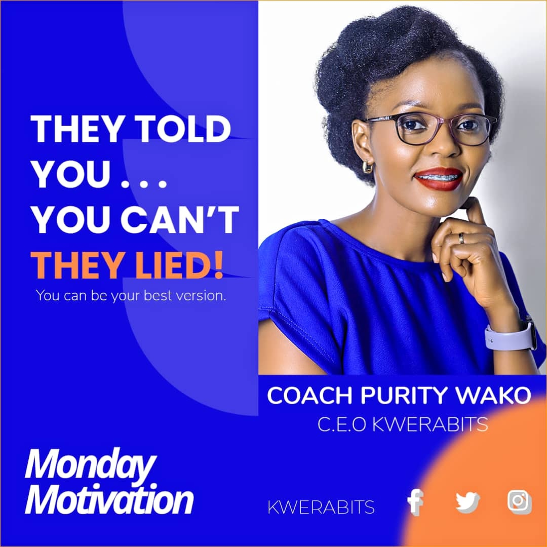 #MondayMotivation
#BeYourBestVersion
Be the very best version that you can be, and let the world decide! Not that the world's decision matters, any way!

And if anyone already convinced you that you can't, they lied to you! You can be your best version.
#PurityWako
#CoachPurity