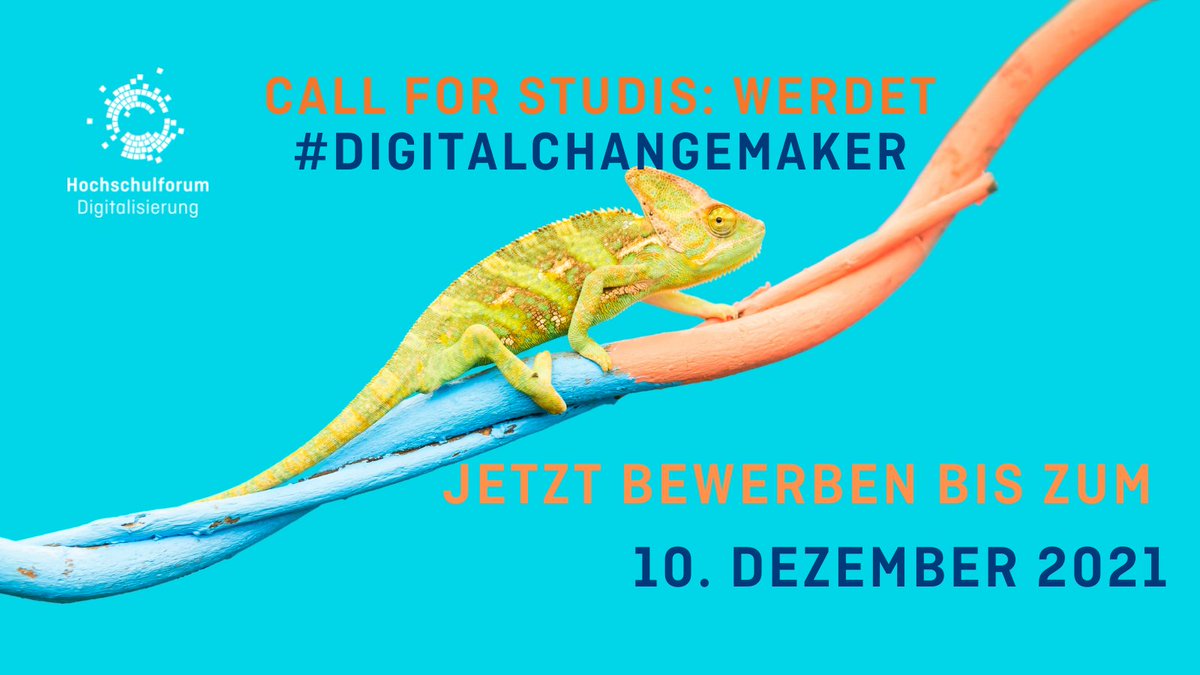 #MondayMotivation statt Montagsblues - Wir suchen engagierte Studis für den nächsten Jahrgang unserer studentischen Zukunfts-AG #DigitalChangeMaker. 

Alle Infos zum Call gibt es unter 
hochschulforumdigitalisierung.de/de/news/call-d…

#DigitalTurn #TwitterCampus