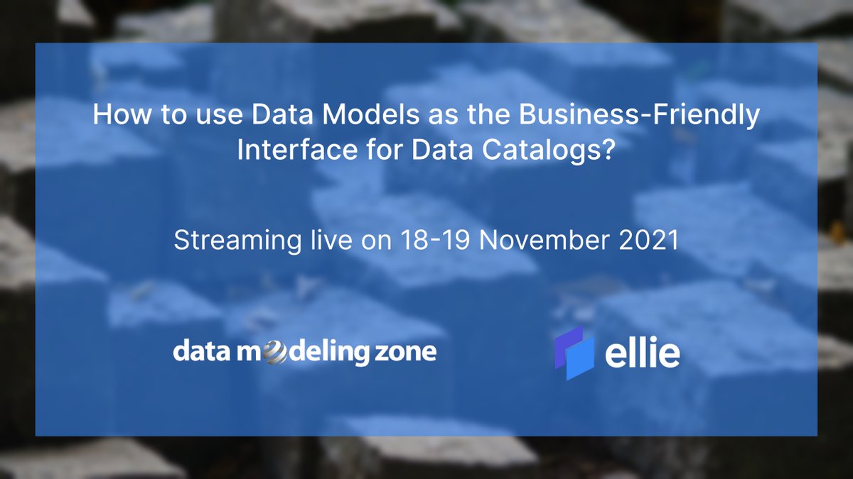 EllieforData's tweet image. Let's see how simple, #businessdriven #conceptualmodels can be used to define "#dataassets" & how these can form the #businessfriendly interface to the masses of technical #metadata in a #DataCatalog solution. Join @KorpelaJ on 18-19 Nov at #DMZone Europe bit.ly/3BRPrG5