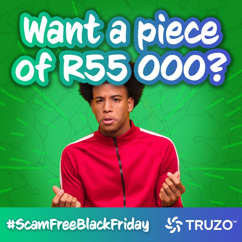 truzopay's tweet photo. Help create a #ScamFreeBlackFriday this November and WIN! Truzo™ is an Authorised Financial Services Provider (FSP 51539)