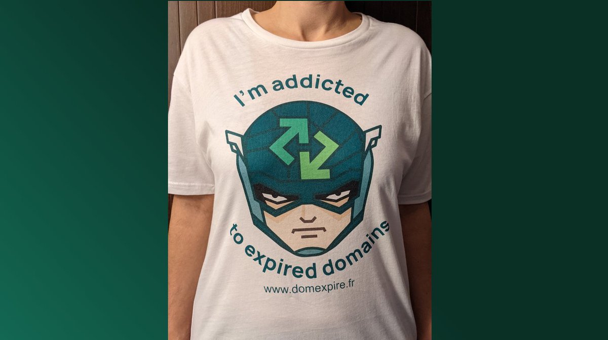 WebExpire's tweet photo. 🎉🎉 Pour fêter tout ça 😅
Gagnez 200€ de crédit sur le site 🤩 
et le t-shirt à votre taille #IamAddictedToExpiredDomains 😎
Pour cela c'est très simple follow us et RT ce tweet 👍
Tirage au sort le 01/11/21 à 11h ⏰
Bonne chance 🤞 https://t.co/3uoLS4YHYL
