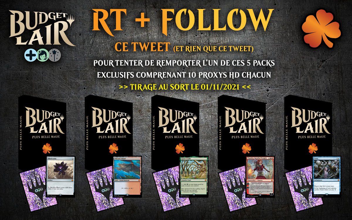 C’est l’heure du Giveway ! Pour participer, Follow et RT ce Tweet (et seulement ce Tweet). Une seule participation par personne, une personne tentant de participer via plusieurs comptes sera inéligible. Tirage au sort le 01/11/21 à 20:00, heure de Paris (soit 22:22 sur Innistrad)