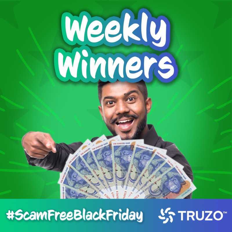 truzopay's tweet photo. Help create a #ScamFreeBlackFriday this November and WIN! Truzo™ is an Authorised Financial Services Provider (FSP 51539)