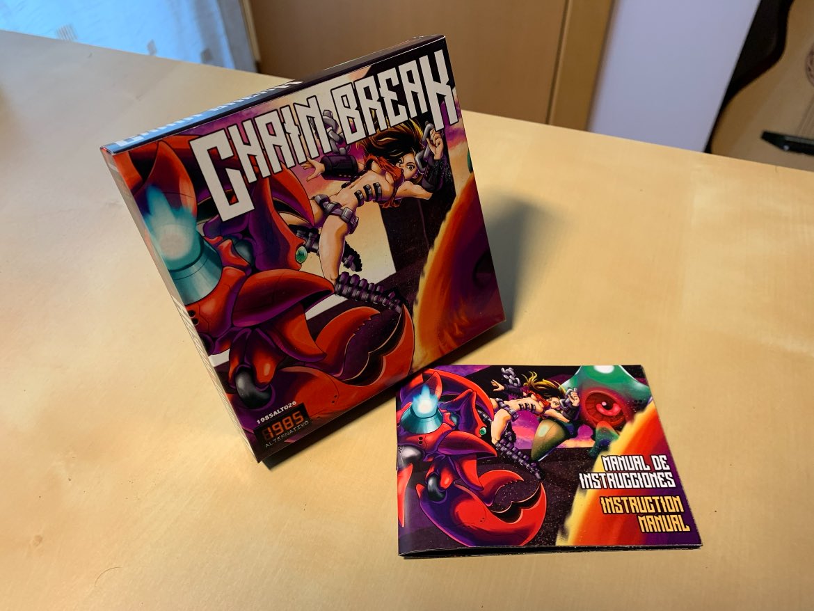 Manu_Segura_'s tweet photo. @FerrisonNA @aiguanachein @DMGpageNow @JustinOrenich Sorry for being late to the party! And thanks @aiguanachein for the mention. That’s right, #ChainBreak for #GameBoy was finished in 2019 and distributed between 2019 and 2020. A photo from the physical edition: https://t.co/O4krjvNnGb