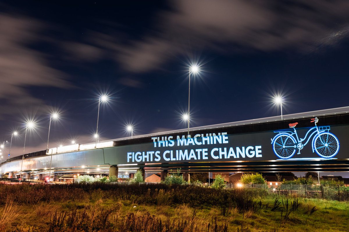 Urban Cycling Institute 🚲 (@fietsprofessor) on Twitter photo 'This Machine 🚲 Fights Climate Change'
A message from Scotland to the world ahead of #COP26 in #Glasgow next month.
(Created by <a href="/POPScotland/">Pedal On Parliament</a>, supported by <a href="/CyclingUKScot/">Cycling UK in Scotland</a>. HT: <a href="/kim_harding/">Kim Harding</a>) 'This Machine 🚲 Fights Climate Change'
A message from Scotland to the world ahead of #COP26 in #Glasgow next month.
(Created by <a href="/POPScotland/">Pedal On Parliament</a>, supported by <a href="/CyclingUKScot/">Cycling UK in Scotland</a>. HT: <a href="/kim_harding/">Kim Harding</a>)