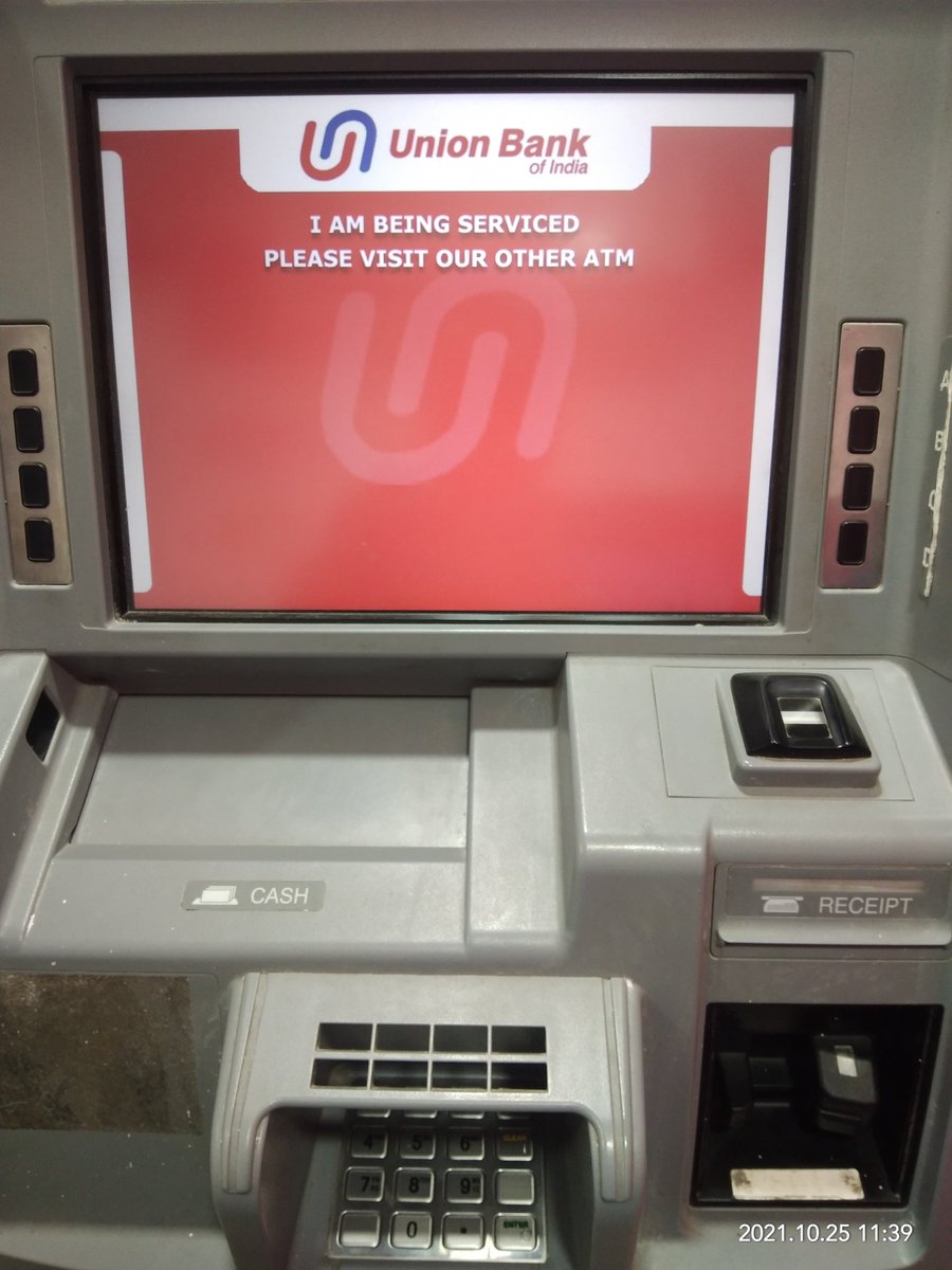 Dear sir <a href="/UnionBankTweets/">Union Bank of India</a> plz update your malad east brach machine itz to much irritetating mahine jab deposits karne aavo band hi rehta  iske karan bahot taklif ho rahi hai mere jaise customers ko
Thankyou 😡😡😡