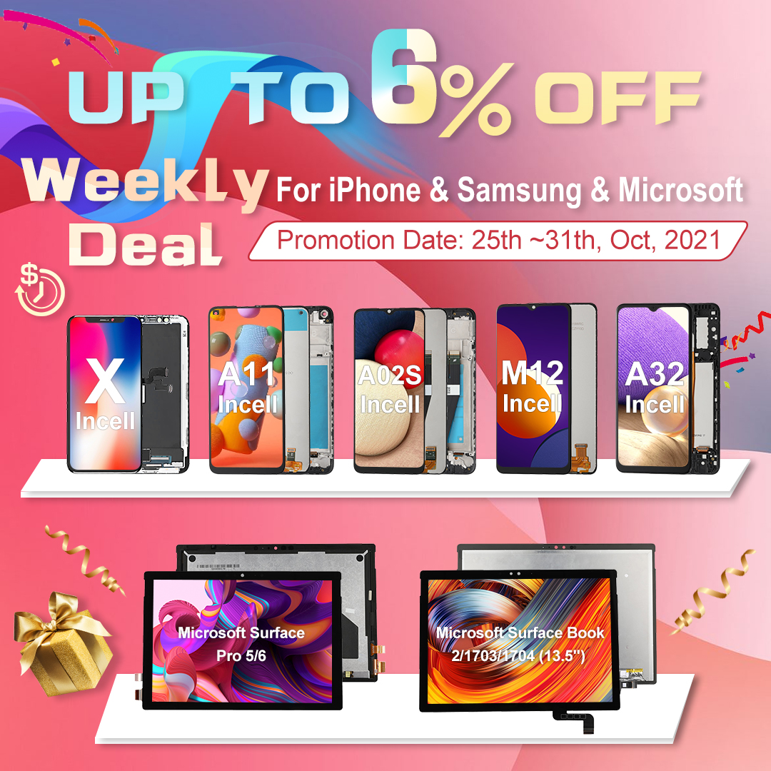 ElekworldL's tweet image. Weekly Deal Again!👏👏👏
Incell Screen for iPhone X&amp;amp;Samsung, LCD Screen for Microsoft.
Contact our service@elekworld.com for price.
#weeklydeal #incellscreen #iphoneincell #samsungincellscreen #microsoftlcd #incellscreenreplace #elekworld