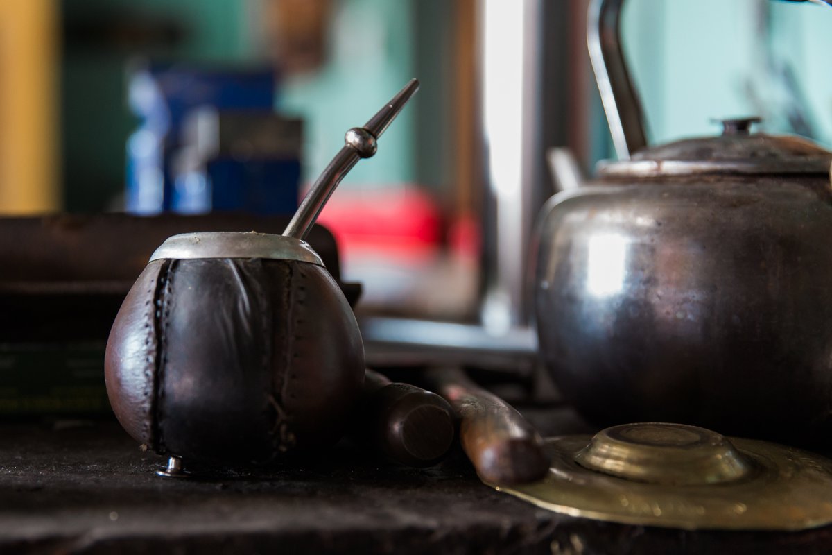 Leather-clad gourds are the sacred vessels for those who love drinking "mate", these beauties are lovingly made in #SanAntoniodeAreco, #BuenosAires. #gogyded #traditions #Argentina