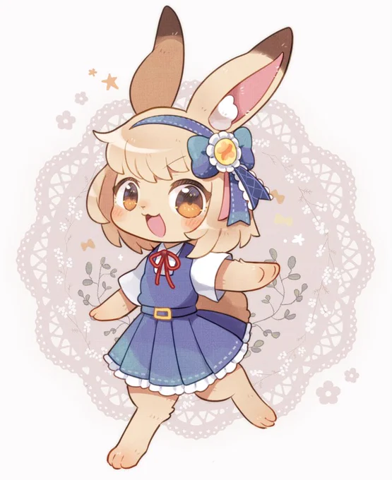 元気なうさぎの女の子! 